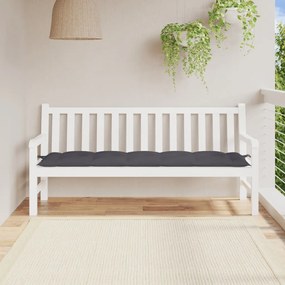 Cuscino Per Panca Antracite 180x50x7 Cm İn Tessuto Oxford /