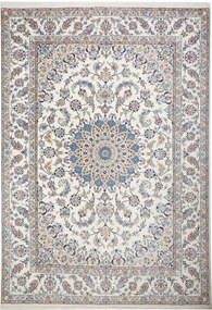 Nain Tappeto 360 x 260 Beige (Iran) Annodato A Mano