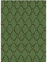 Mindthegap Carta da parati Tufted Panel - Green/ Gold