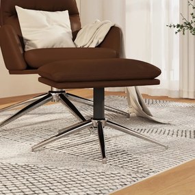 Poggiapiedi Marrone 45x29,5x35 Cm İn Similpelle Lucida /