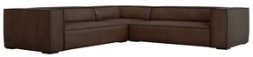 Divano angolare in pelle marrone scuro (variabile) Madame - Windsor &amp; Co Sofas