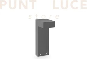 Sirio paletto ip65 h.30cm 1 luce attacco gx53 antracite