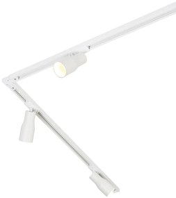 Sistema di illuminazione a binario moderno con 5 faretti bianco 1-Fase - Iconic Kohua