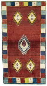 Gabbeh Tappeto 190x100 Rosso (Iran) Annodato A Mano