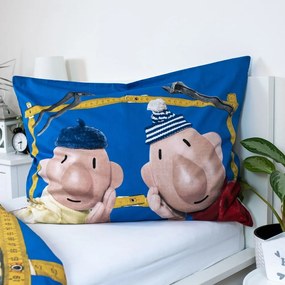 Set copripiumino e federa da bambini in cotone per letto singolo 140x200 cm Pat a Mat – Jerry Fabrics