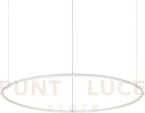 Hulahoop sospensione led led 3000k 46w  3800 lm bianco 100,5cm