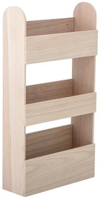 Libreria da parete per bambini in legno massiccio pavlovnia in colore naturale 38x70 cm Moris - Bloomingville Mini
