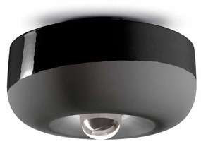 Ferroluce Decò  Bellota  Plafoniera  1 luce  C2542 Nero carbone