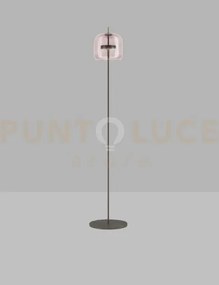 Jube lampada da terra p ametista chiara trasparente nero opaco 2 l2...