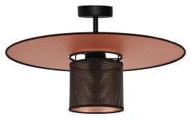 Duolla - Lampadario a plafone TOKYO SHINY 1xE27/15W/230V diametro 50 cm nero/rame