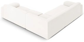 Divano angolare bianco in tessuto bouclé (angolo variabile / a L) Molino - Micadoni Home