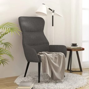 Sedia Relax Grigio Scuro İn Tessuto /