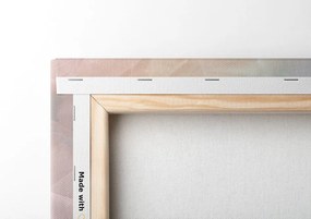 Quadro su tela – Riflesso delle foglie pastello