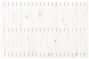 Testiera da parete bianca 140x3x90 cm in legno massello di pino