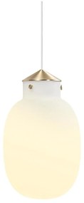 Nordlux - Lampadario a sospensione con filo RAITO 1xE27/25W/230V ottone/bianco