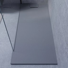 Piatto doccia NEO V2 SENSEA in composito minerale di resina gelificata Grigio L 70 x L 140 x H 3 cm