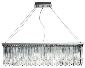 Lampadario sospensione a 6 luci E14 - BATIDA cristallo L87 cm