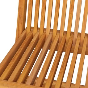 Sedie da giardino con cuscini blu reale 6 pz massello di teak