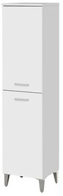 Colonna bagno a terra 150 H bianco con due ante Martha