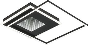 Plafoniera LED TRIDI nero IP20 bianco naturale, 4300 lumen
