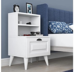 Comodino RANI 45x74,4 cm bianco