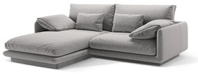 Divano angolare grigio chiaro (angolo sinistro) Torino - Micadoni Home