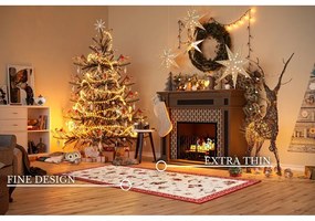 Passatoia rossa natalizia in cotone 80x200 cm Toy's Delight Red Christmas - Villeroy&amp;Boch