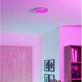 Eglo 901381 -LED RGBW dimmerabile lampada da soffitto per bagno FUEVA-Z LED/11,2W/230V 21,1cm IP44 finitura cromata