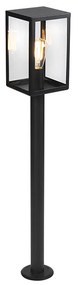 Lampada da esterno moderna nera con vetro 100,5 cm - Rotterdam