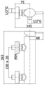 Paffoni Berry Br168 Miscelatore doccia Monocomando Esterno Cromo