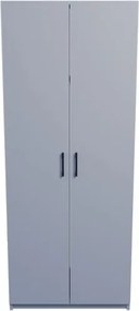 Armadio Guardaroba 74x45x182 Con Barra Appendiabiti Brando Bianco