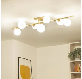 Brilagi - Lampadario a plafone LED MILLA 7xG9/3W/230V oro/bianco
