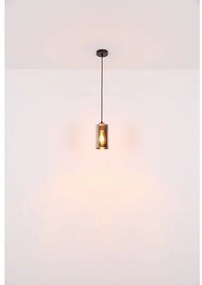 Globo 21002H - Lampadario a sospensione con filo OLLY 1xE27/25W/230V diametro 11 cm nero