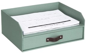 Organizer verde in cartone per cassetti/per documenti Walter Canvas Paper Laminate – Bigso