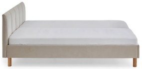 Letto matrimoniale imbottito beige rete non inclusa 180x200 cm Joker – Meise Möbel