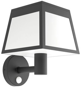 Luce Solare Esterno Moderna Altilia Policarbonato Nero E Bianco Led