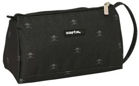 Astuccio per la Scuola con Accessori Safta California Nero 20 x 11 x 8.5 cm (32 Pezzi)