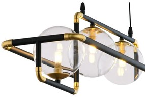 Jupiter 1982 - Lampadario a sospensione con filo ZAFRA 4xG9/10W/230V nero