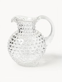Brocca in vetro soffiato Hobnail 2 L