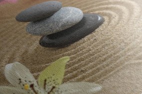 Quadro su tela – Giardino Zen e pietre nella sabbia