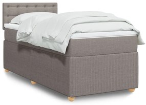 Giroletto A Molle Con Materasso Tortora 90x190 Cm İn Tessuto /