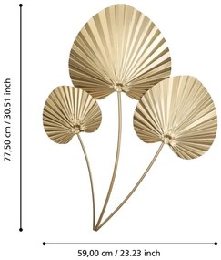 Eglo 426011 - Decorazione da muro CHIKUMA 77,5x59 cm oro