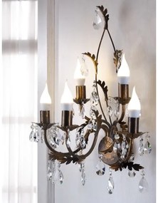 ONLI - Applique TERESA 5xE14/6W/230V bronzo