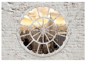 Fotomurale adesivo  New York: una vista attraverso la finestra  Larghezza x Altezza Home decor 98x70