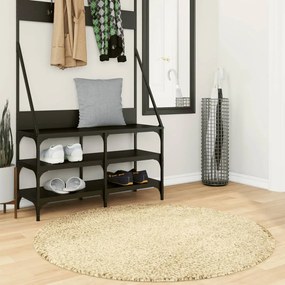 Tappeto Shaggy Pamplona A Pelo Lungo Moderno Oro Ø 120 Cm /