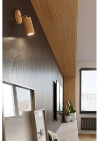 Lampada da parete in legno Ludwik - Sollux