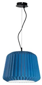 Lampada a sospensione PLUMCAKE in ceramica D35 cm BLU