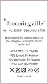 Tappeto bianco/grigio in cotone 90x150 cm Katie – Bloomingville