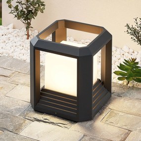 Lucande lampioncino LED Serenella, antracite, metallo, 27 cm