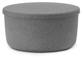 Normann Copenhagen - Hide Storage Pouf Large Grey Normann Copenhagen